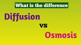 difference between Diffusion and Osmosis  diffusion vs osmosis [upl. by Ilehs884]