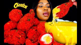 ASMR MUKBANG CHEESY HOT CHEETOS FRIED CHICKEN FRIED BOILED EGG COOKING amp EATING SOUNDS  ASMR EATING [upl. by Urian891]