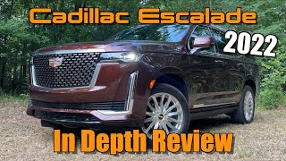 2022 Cadillac Escalade Premium Luxury Start Up Test Drive amp In Depth Review [upl. by Sihun]