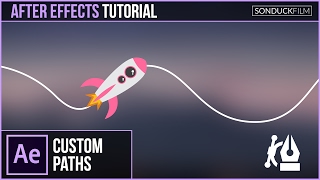 After Effects Tutorial Animate Any Object or Text Along a Custom Path [upl. by Amsaj]