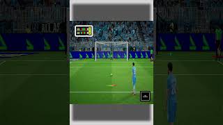 Manchester City Vs Aston Villa penalty shootout shorts football efootball [upl. by Pitchford]