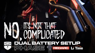 REDARC  LiTIMEDual Battery Setup Made Simple [upl. by Tamis]