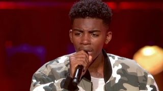 The Voice Holland 2015 2016  Gideon Luciana Performs Hero  Best Blind Auditions [upl. by Bobseine]