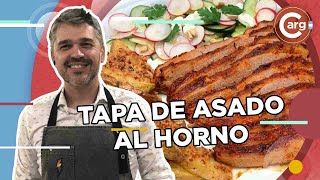 TAPA DE ASADO AL HORNO CON PAPAS [upl. by Egnalos]