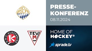 08112024  Pressekonferenz  EHC Klostersee vs TEV Miesbach [upl. by Emelun531]