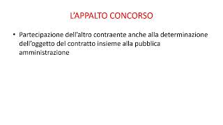 L’APPALTO CONCORSO [upl. by Ichabod]