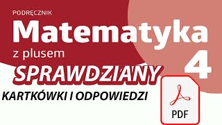 Matematyka z plusem 4 Testy i sprawdziany PDF Kartkówki [upl. by Ginder]