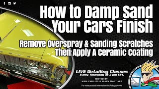 How to damp wet sand your cars finish amp apply a ceramic coating [upl. by Cai]