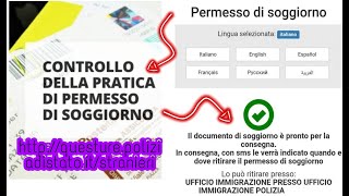 Controllo e ritiro del permesso di soggiornoinformarsi sulle tempisticheonlinecontact center [upl. by Watts]