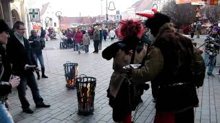 Znojmo  Retz vlakem Mikuláši a čerti vánoční strom 2009 [upl. by Atiuqehc7]