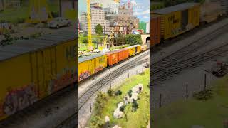 Bill Cialinis Private HO Scale Model Train Layout train modelrailroad homemade best railroad [upl. by Ydnyc]