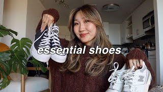 5 SHOES EVERY GIRL NEEDS  wardrobe essentials [upl. by Arotahs]