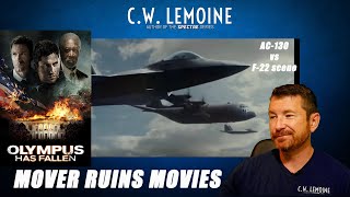 Olympus Has Fallen 2013  AC130 vs F22s Scene  Mover Ruins Movies [upl. by Estus]