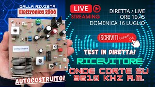 Testiamo il ricevitore ONDE CORTE autocostruito  Live test of the homemade SHORTWAVE receiver [upl. by Annadiana69]