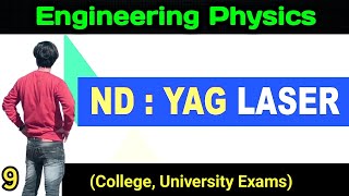 Nd Yag Laser and its working in engineering physics rgpv unit4 Lasers  physics rgpv [upl. by Leonanie]