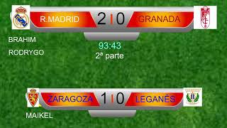 EN DIRECTO ZARAGOZA 0 LEGANÉS 0 REAL MADRID 0 GRANADA 0 [upl. by Cyndia]