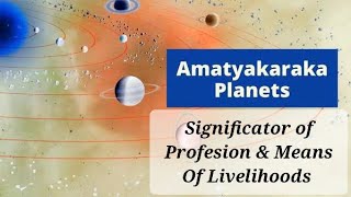 AMATYAKARAKA PLANETSignificator of Profesion and Means of Livelihoods [upl. by Villada]