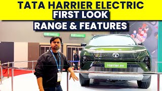 Tata Harrier EV All Wheel Drive Walkaround  Features Range [upl. by Inahpit]