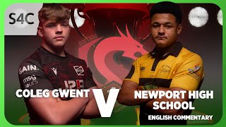 LIVE RUGBY Coleg Gwent v Newport High School  Cynghrair Ysgolion a Cholegau  S4C [upl. by Marybelle405]