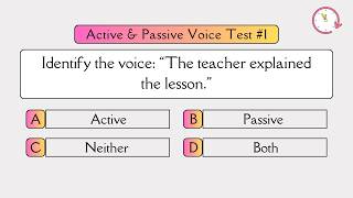 Active amp Passive Voice Practice Test  English Grammar Challenge  All Competitive Exams [upl. by Einnahpets]