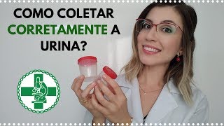 Como coletar corretamente a urina [upl. by Motteo762]