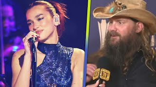 Chris Stapleton REACTS to Dua Lipa Duet in ACM Awards Performance Exclusive [upl. by Idnic]