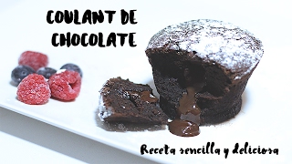 COULANT DE CHOCOLATE sencillo y delicioso [upl. by Eneleh]