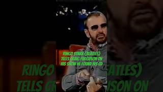 Ringo Starr Beatles Tells Craig Ferguson on his show he found his CD💿🎶🥁🎹🎸 shorts [upl. by Bathsheba]