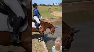 horse equestrian horseriding jumping pony failarmy trending funny happykarwachauth [upl. by Ayotel663]