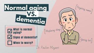 Normal aging vs dementia  Is it normal forgetfulness [upl. by Einahpts]