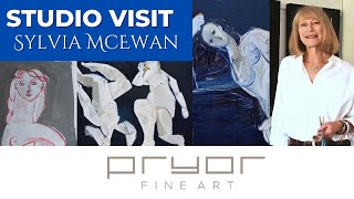 IN THE STUDIO with Sylvia McEwan  Abstract Figurative Artist [upl. by Ingvar]