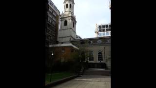 Part of the peal for funeral of Margaret Thatcher at St Magnus the Martyr [upl. by Teyugn61]