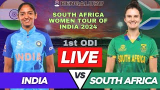 IND vs SA Women Live Match Today  INDW vs SAW 1st ODI Live Score Commentary  India vs South Africa [upl. by Nylirac493]