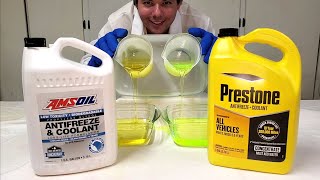 AMSOIL vs Prestone 6040 Coolant Concentrate Cold Flow Test [upl. by Dumond31]