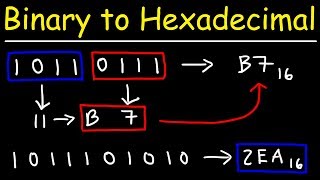 How To Convert Binary to Hexadecimal  Computer Science [upl. by Anaehs]