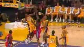 Jason Maxiell posterizes Kobe Bryant and Brian Cook [upl. by Ping828]