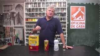 Solventes para tintas  tipos e aplicações DIY • Oficina de Casa [upl. by Enaile742]