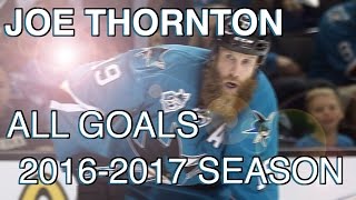 Jumbo Joe Thornton 20162017 INSANE goal compilation [upl. by Ahsetra822]