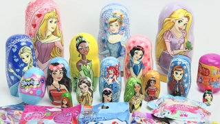 15 Disney Princesses Stacking Cups Dolls Collection [upl. by Gunthar]