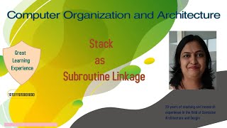 Stack as Subroutine Linkage [upl. by Netneuq]