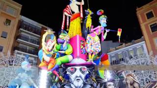 Fallas 2018  Falla CubaLiterato Azorín [upl. by Etnahsal]