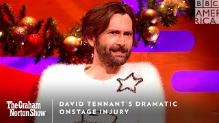 David Tennant’s Dramatic Onstage Injury  Graham Norton Show  Fri 1110c  BBC America [upl. by Oicram614]