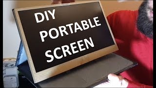 I Made My Own DIY Portable Screen from an Old Laptop USB Type C powered because the future is now [upl. by Jareb]