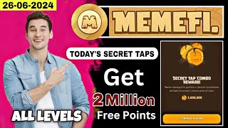 Level 111  Memefi Secret Tap Combo Reward  Memefi 2000000 Coins Code  memefi Secret Code [upl. by Nyrol]