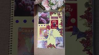 ASMR Scrapbook Journaling  Grapes Theme 🍇🍇 asmr scrapbooking journaling myvintagecraft [upl. by Ellenid]