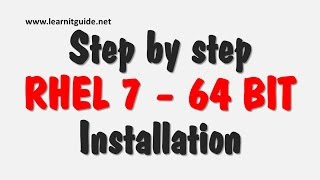 How to Install Red Hat Enterprise Linux 7 RHEL7  Step by Step Installation [upl. by Adnovad]