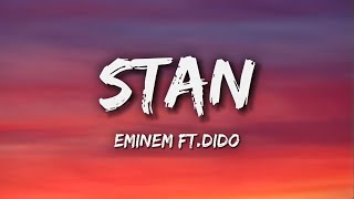 Eminem  Stan Lyrics ft Dido [upl. by Heydon]