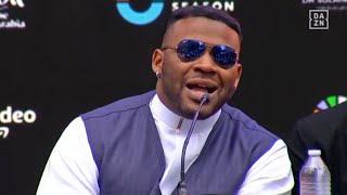 Jarrell Miller GOES IN ON JARED ANDERSON  YOU GONE RUN LIKE A LITTLE BH [upl. by Airb499]