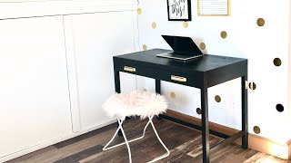 DIY Desk Built from Scrap Wood [upl. by Ynottirb690]