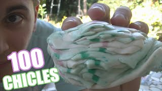 ¿SE PUEDEN COMER 100 CHICLES  100 PISOS DE CHICLES  EL CHICLE MAS GRANDE DEL MUNDO [upl. by Madeline]